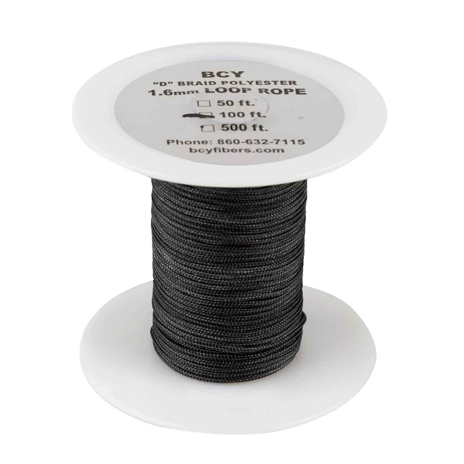 BCY D Braid Loop Rope - 100 Feet Strong Nylon Cord for Camping, Hiking & Outdoor Activities | Durable Climbing Rope for Tree Work, Rescue & Survival Gear