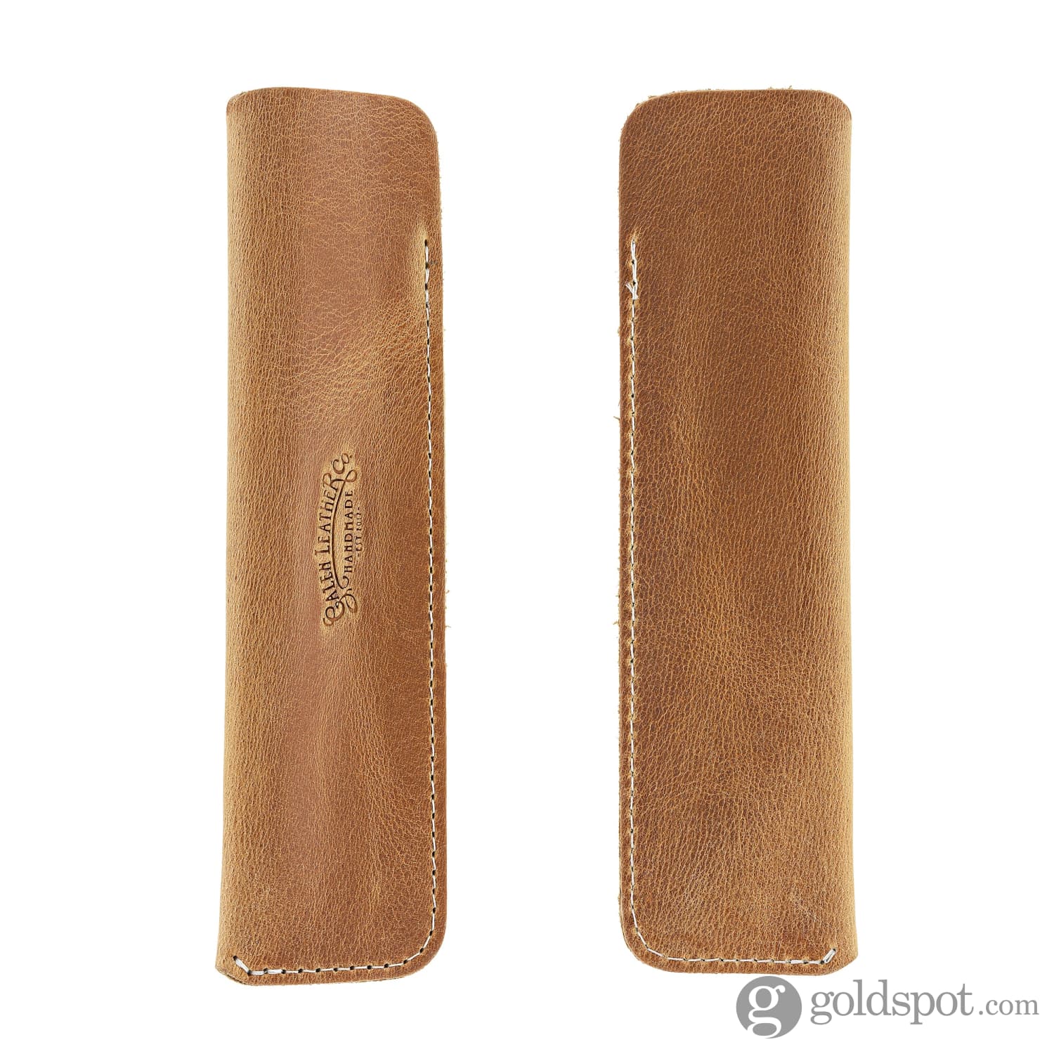Galen Leather Single Pen Case in Crazy Horse Honey Ochre – Premium Handmade Leather Pen Holder for Fountain Pens, Ballpoints & Rollerballs – Perfect for Office, Travel & Gift Giving