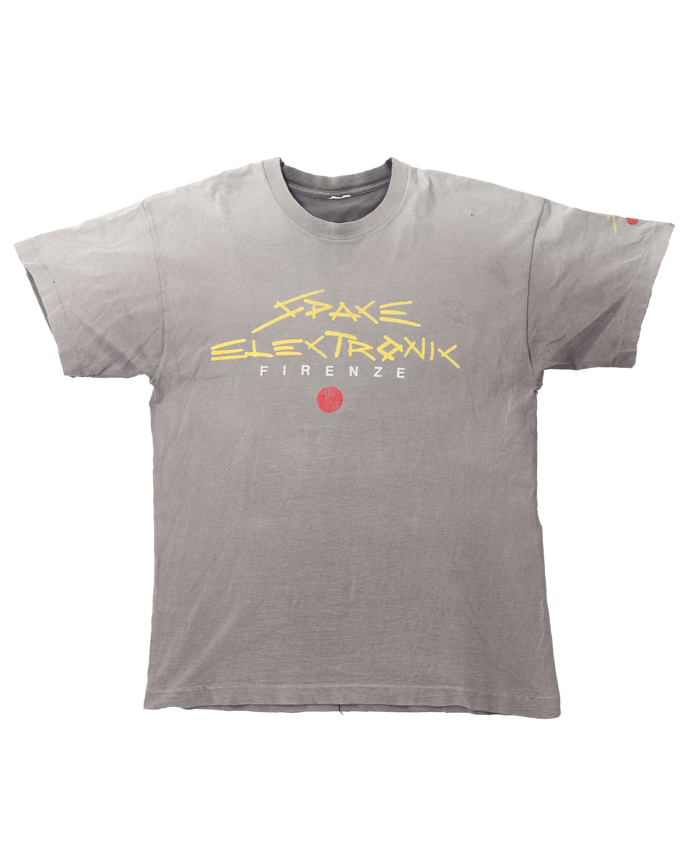 Vintage 1990s Space Electronix Graphic T-Shirt - Retro NASA Tech Print Cotton Tee for Men & Women | Perfect for Cosplay, Rave Outfits & 90s Theme Parties