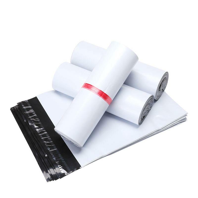 50 Pack White Polymailer Bags - Durable Courier & Mailing Envelopes - Waterproof Shipping Bags for Ecommerce, Small Business & Online Sellers (Various Sizes) - Perfect for Shipping Clothes, Jewelry, Books & Lightweight Items