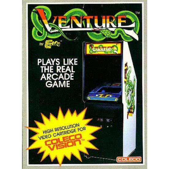 ColecoVision Venture Retro Video Game Cartridge Only - Classic 80s Arcade Game for ColecoVision Console | Perfect for Nostalgic Gaming & Collectors