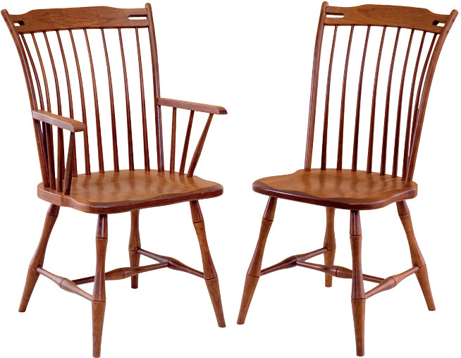Classic and Comfortable Thumb Back Dining Chair - Perfect for Home Kitchen, Dining Room, and Restaurant Use