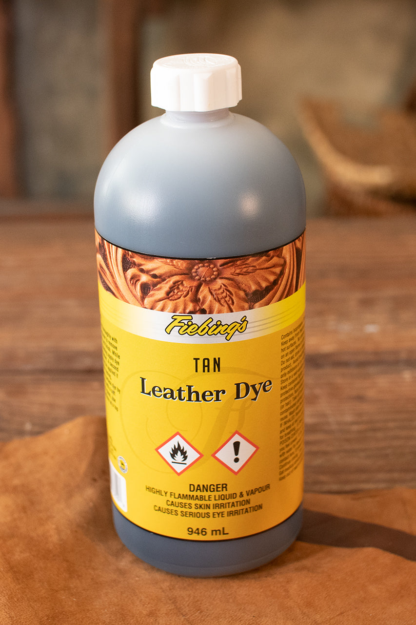 Fiebing's Leather Dye 946ml (32oz) - Professional Tan Leather Dye for Shoes, Bags, Furniture & DIY Projects - Alcohol-Based Leather Stain for Smooth & Even Coloring