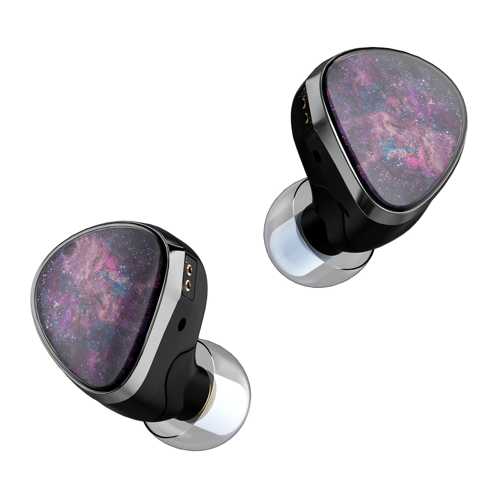 NX8 Hybrid 8 Drivers In-Ear Monitor (1DD+6BA) - HiFi Bass Noise Isolating Wired Earphones for Audiophiles & Musicians | Professional Gaming Earbuds with Stereo Sound & Comfort Fit | Perfect for Studio Recording, Live Performances & Competitive Gaming (3.5mm No Mic)