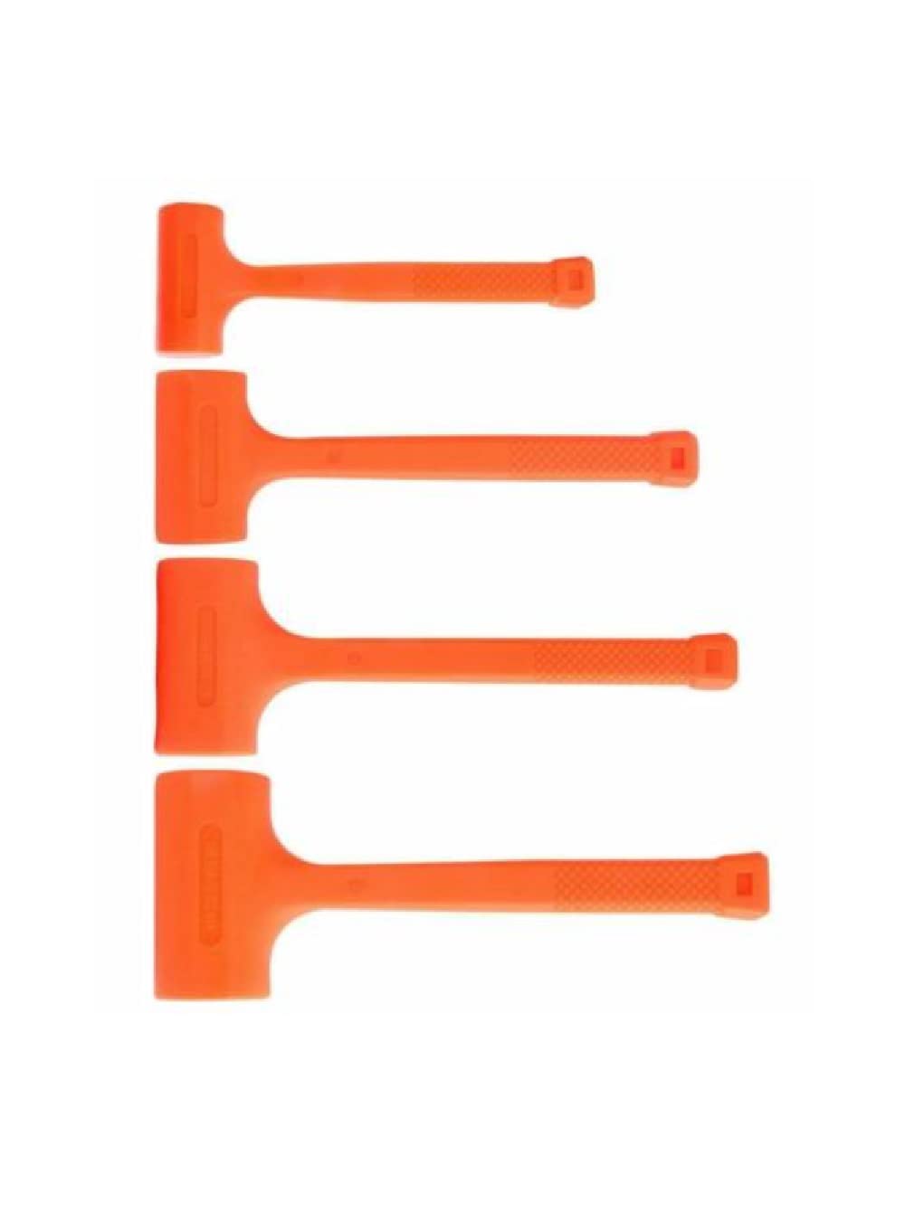 1LB, 2LB, 3LB, 4LB Dead Blow Hammer Set - 4-Piece Non-Marring Rubber Mallet for Auto Body Work, Woodworking & Metalworking | Perfect for Mechanics, Carpenters & DIY Projects