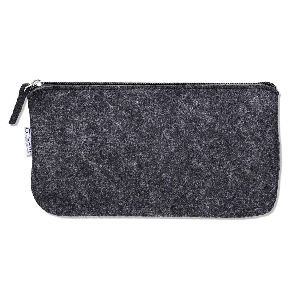 Portable Makeup Bag for Travel - Waterproof Cosmetic Organizer with Brush Holder, Toiletry Case for Women, Gray | Perfect for Vacation, Gym & Daily Use