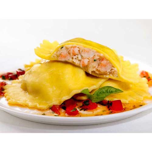 Seviroli Shrimp & Roasted Garlic Ravioli Hexagon Pasta - 2.5 lb (2 Pack) | Authentic Italian Dumplings for Gourmet Dinners, Seafood Pasta Dishes & Restaurant-Style Meals