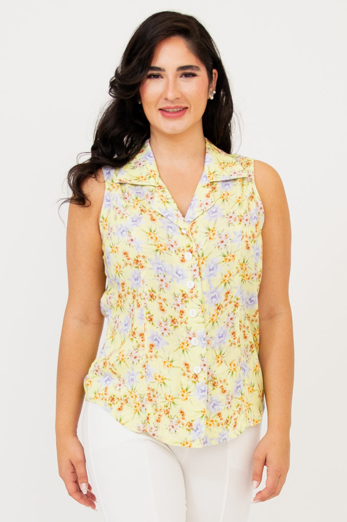 Lexa Tank Top - Soft & Breathable Linen Bamboo Blend - Perfect for Yoga, Workouts & Casual Wear