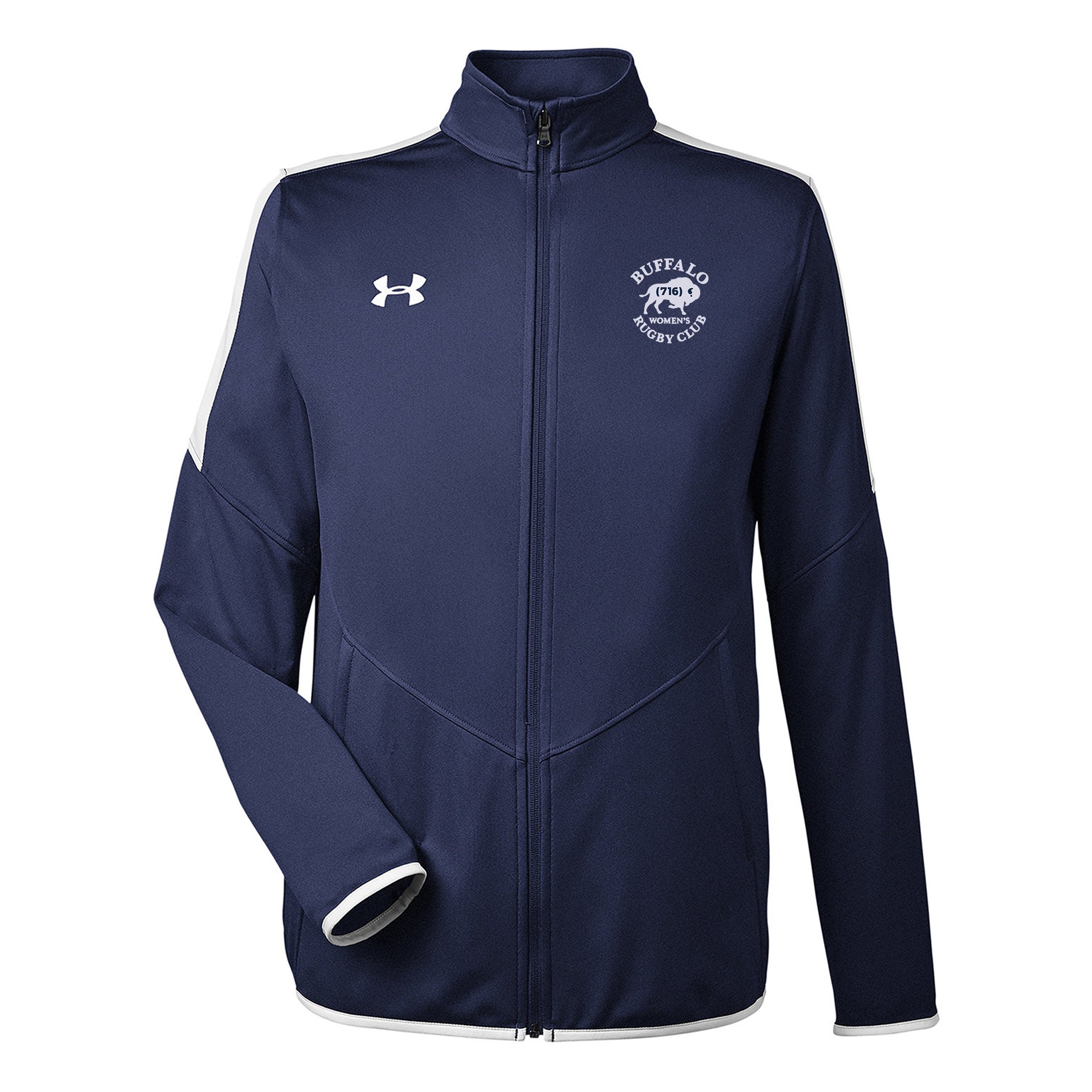 Buffalo WRC UA Rival Knit Jacket - Men's Lightweight Athletic Pullover for Running & Training | Breathable Performance Hoodie for Gym & Outdoor Sports
