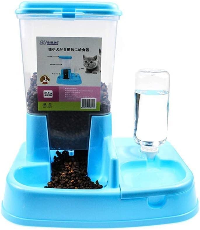 Viinice Automatic Pet Feeder & Water Dispenser - 5-Piece Set for Dogs & Cats - Large Capacity Food and Water Bowls - Perfect for Home, Travel, and Office Use