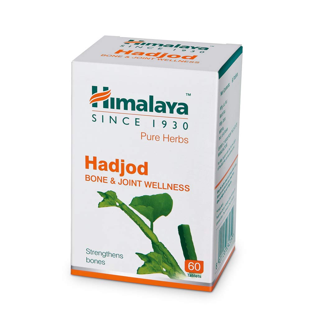 Himalaya Wellness Pure Herbs Hadjod Bone & Joint Support Supplement - 60 Tablets for Joint Pain Relief & Mobility | Natural Herbal Remedy for Arthritis & Bone Health | Daily Wellness Support for Active Adults