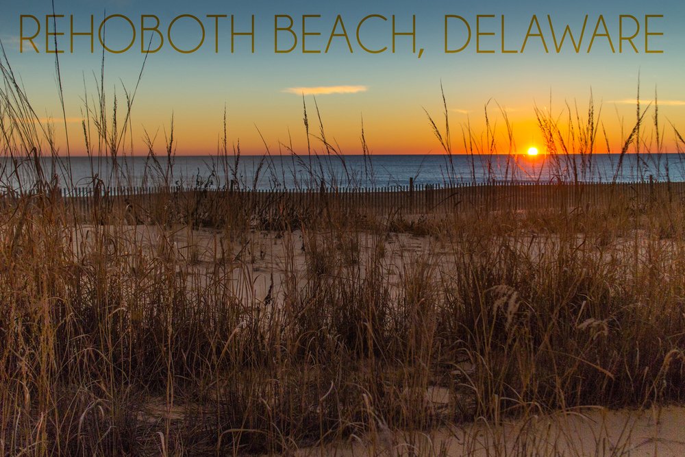 Rehoboth Beach Delaware Sunrise Metal Art - 16x24 Gallery Quality Aluminum Decor for Coastal Living Room, Bedroom, or Office Wall