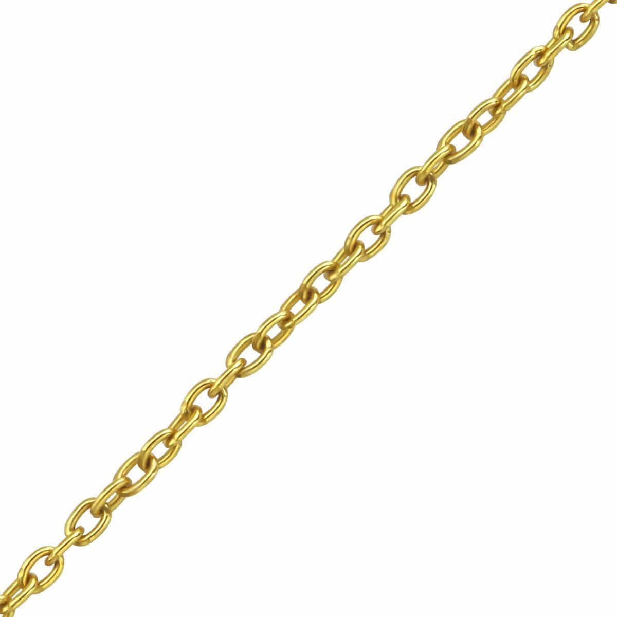 14K Gold Plated 45cm Sterling Silver Cable Chain Necklace for Women - Elegant Layering Jewelry for Everyday Wear & Special Occasions