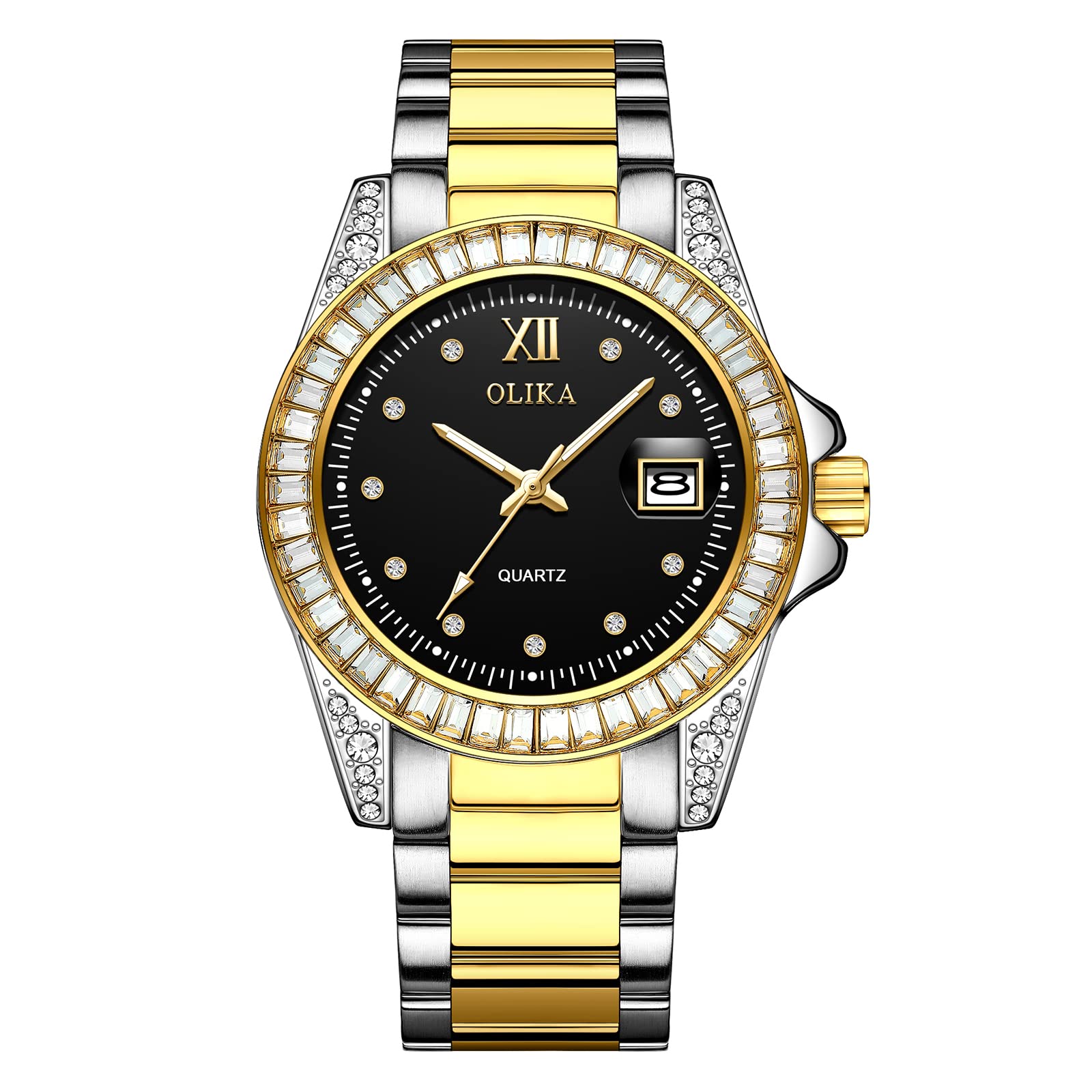 Olika Women's Self-Winding Mechanical Watch - Stainless Steel Skeleton Watch with Luminous Hands, Waterproof Business Style Watch for Women | Perfect for Office, Formal Events & Everyday Elegance