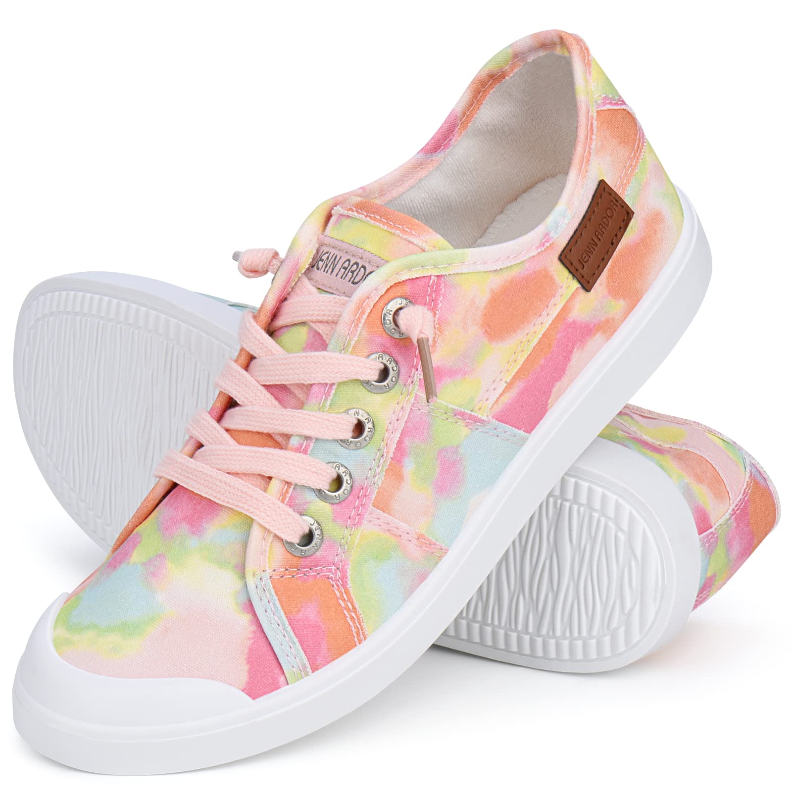 JENN ARDOR Women's Slip-On Canvas Sneakers - Comfortable Low-Top Casual Walking Shoes for Women | Perfect for Everyday Wear, Errands & Light Exercise