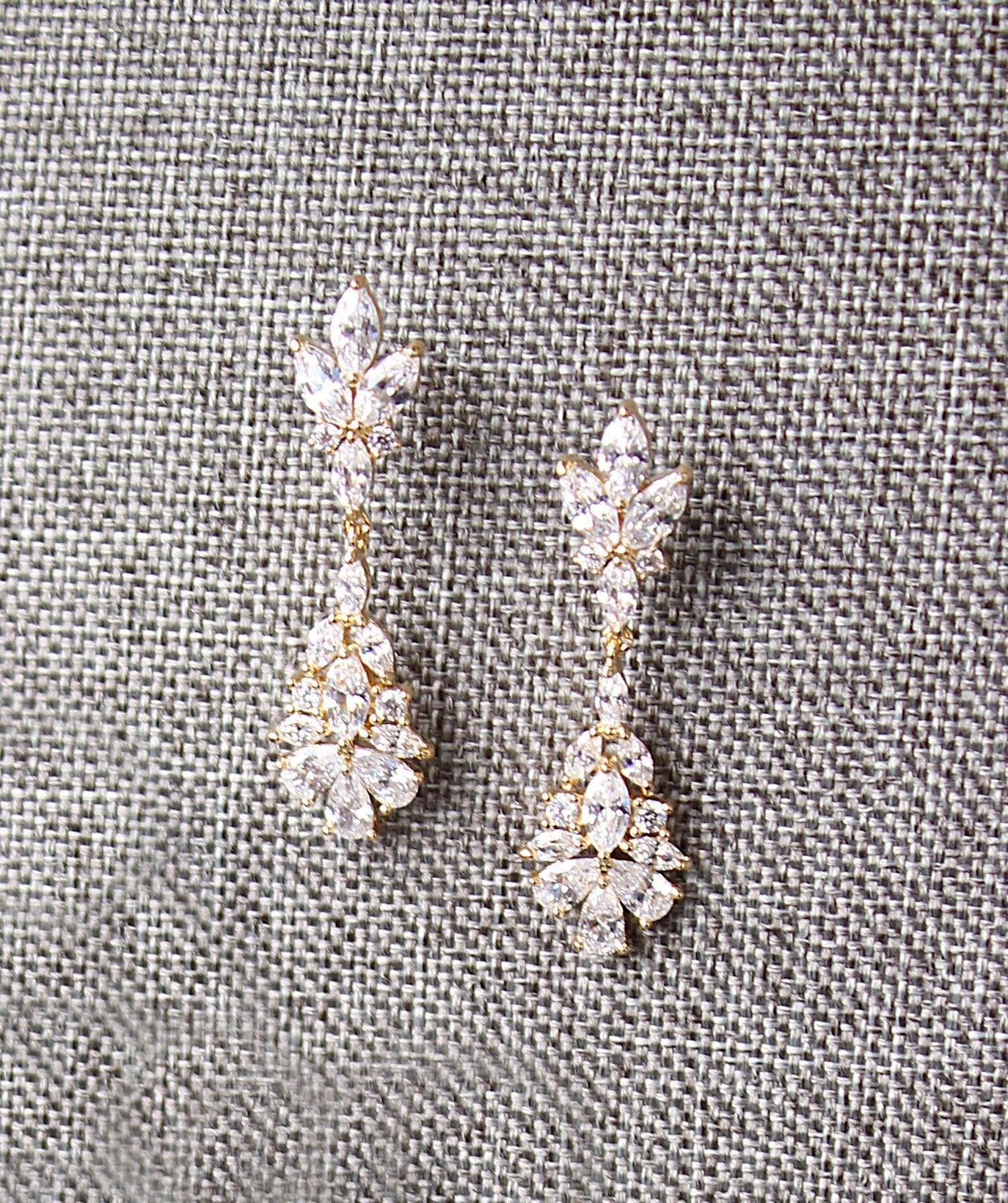 JESSICA Bridal Drop Earrings – Elegant Wedding Jewelry for Brides, Bridesmaids & Formal Occasions | Perfect for Weddings, Prom & Evening Events