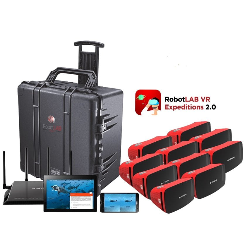 RobotLAB Virtual Reality Standard Kits - Complete VR Classroom Set for STEM Education & Immersive Learning Experiences