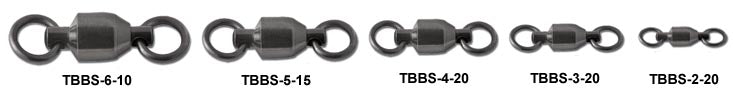 5-Pack Heavy Duty Ball Bearing Swivel with Solid Rings - 130lb Capacity - Perfect for Fishing Tackle, Marine Applications & Industrial Use