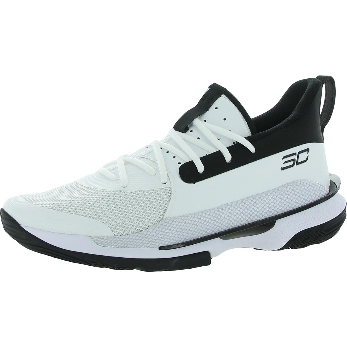 Under Armour Curry 7 Preschool Kids Basketball Shoes - Lightweight & Supportive Sneakers for Young Athletes (3022114-100) - Perfect for Indoor Courts, Training & Casual Wear