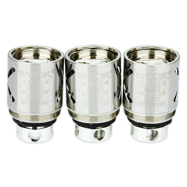 SMOK TFV8 V8 X4 Quadruple Coil Replacement - 3 Pack Coils for SMOK Vape Tanks - Perfect for Cloud Chasing & Flavor Enhancement