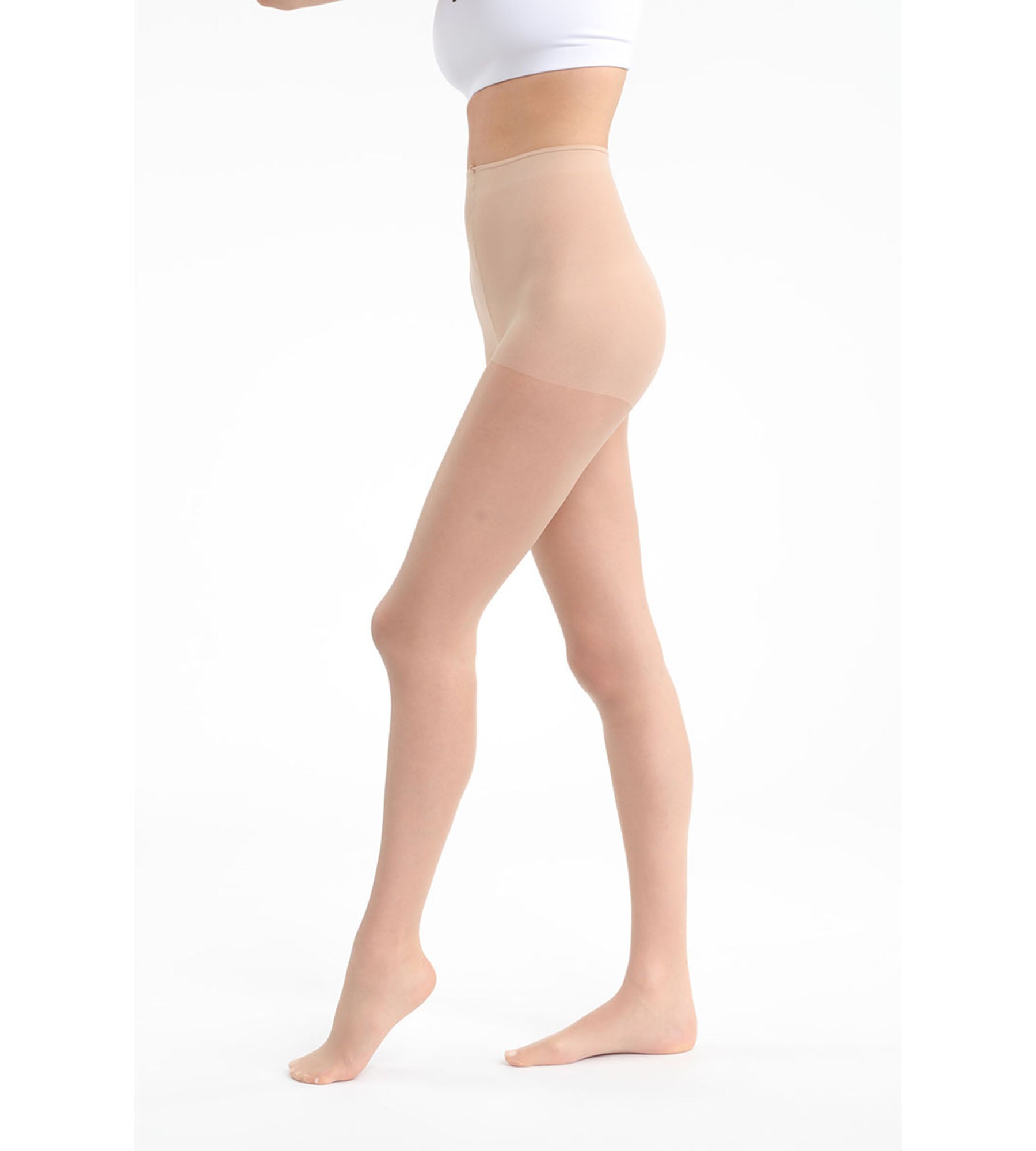 Sheer 15D Ivory Nude Tights for Women - Ultra Soft & Comfortable Opaque Pantyhose - Perfect for Everyday Wear, Office, and Formal Occasions