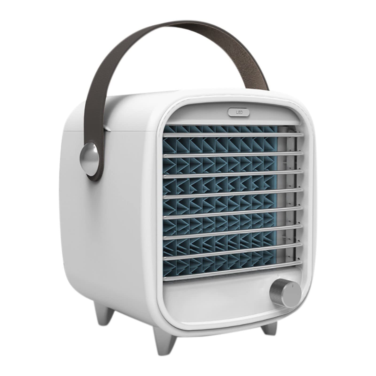 Portable Mini Air Cooler Fan with Ice Tray & Water Tank - Personal Desktop AC for Office, Home, Bedroom | Compact Cooling Solution for Workspaces & Small Rooms