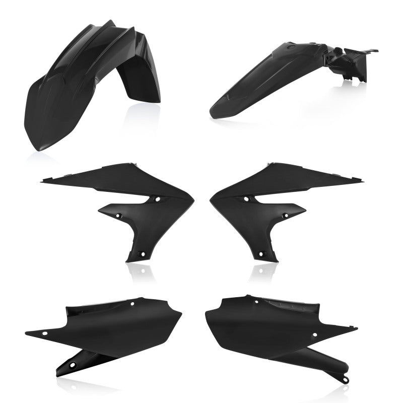 Acerbis 18+ Yamaha YZ250F YZ450FX WR450F YZ250FX WR250F YZ450F Plastic Kit - Black | Durable Motorcycle Body Replacement Parts for Off-Road Racing & Trail Riding