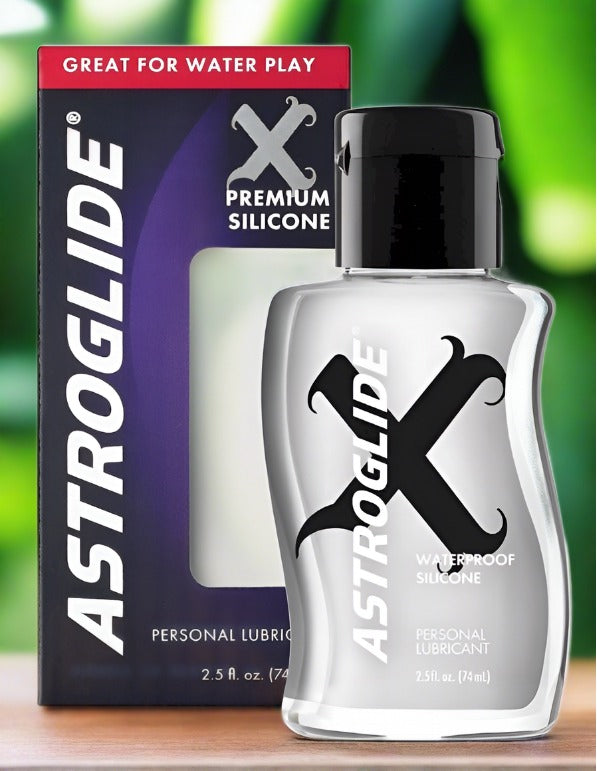 Astroglide X Premium Silicone Personal Lubricant - Long Lasting, Hypoallergenic, Waterproof for Enhanced Intimacy & Sensual Massage