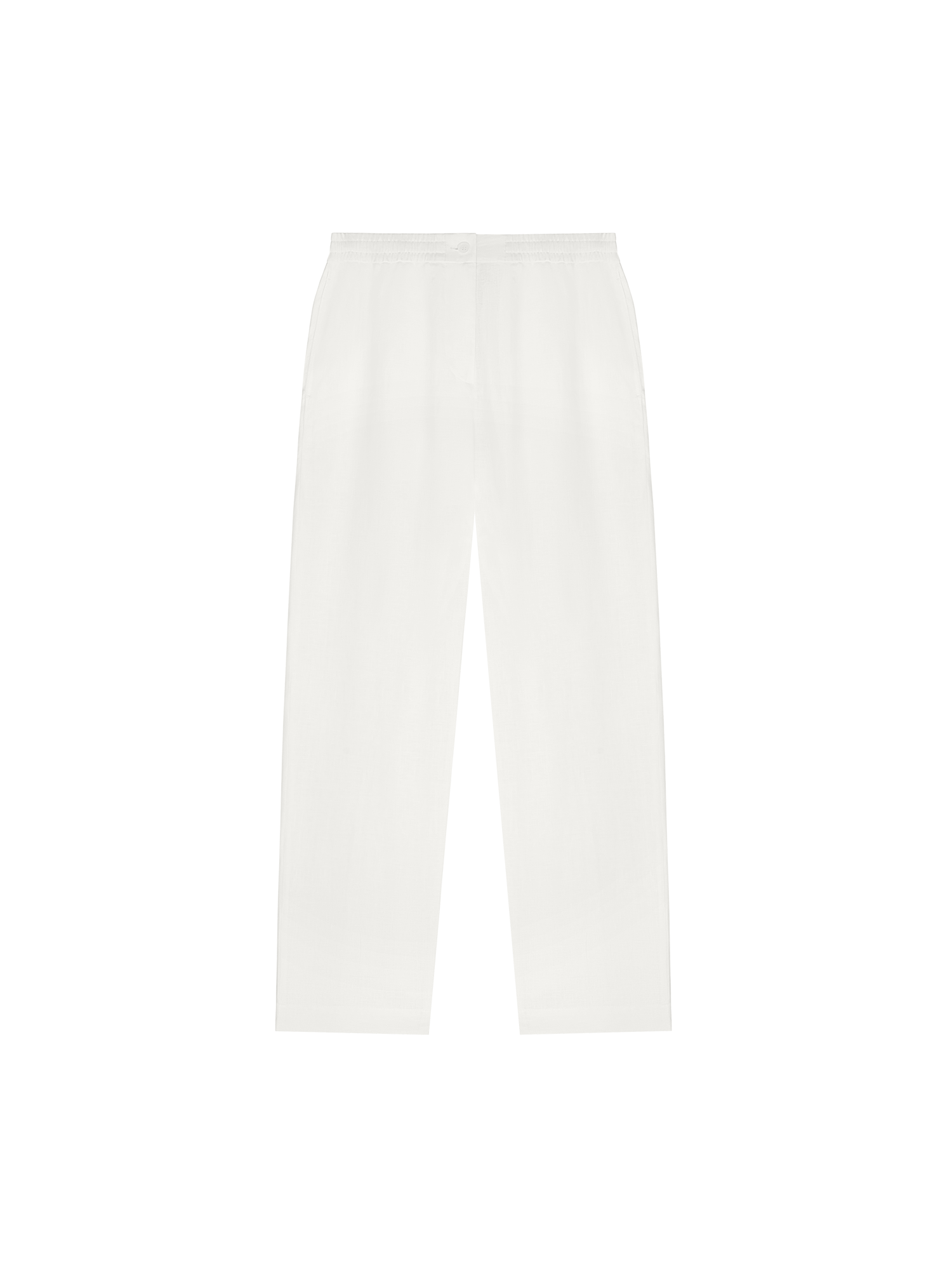 Men's Aloe Linen Pants - Breathable Comfortable Summer Trousers in Off White | Perfect for Casual Wear, Beach Outings & Relaxing at Home