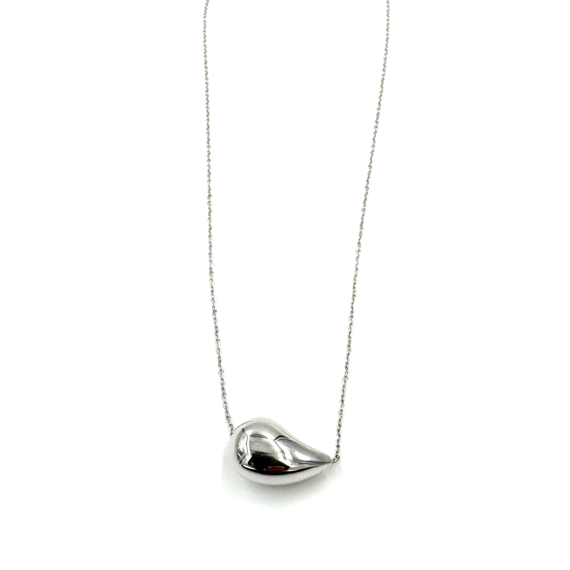 Ashley Gold Sterling Silver Tear Drop Floating Pendant Necklace for Women - Elegant Layering Jewelry for Everyday Wear & Special Occasions