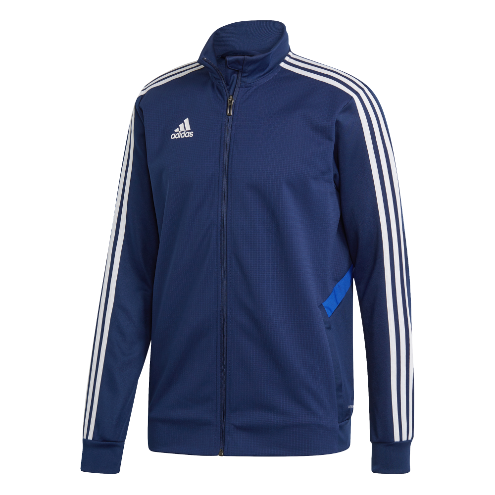 Adidas Tiro 19 Men's Training Jacket - Dark Blue/Blue/White - Lightweight Performance Jacket for Gym, Running & Outdoor Sports