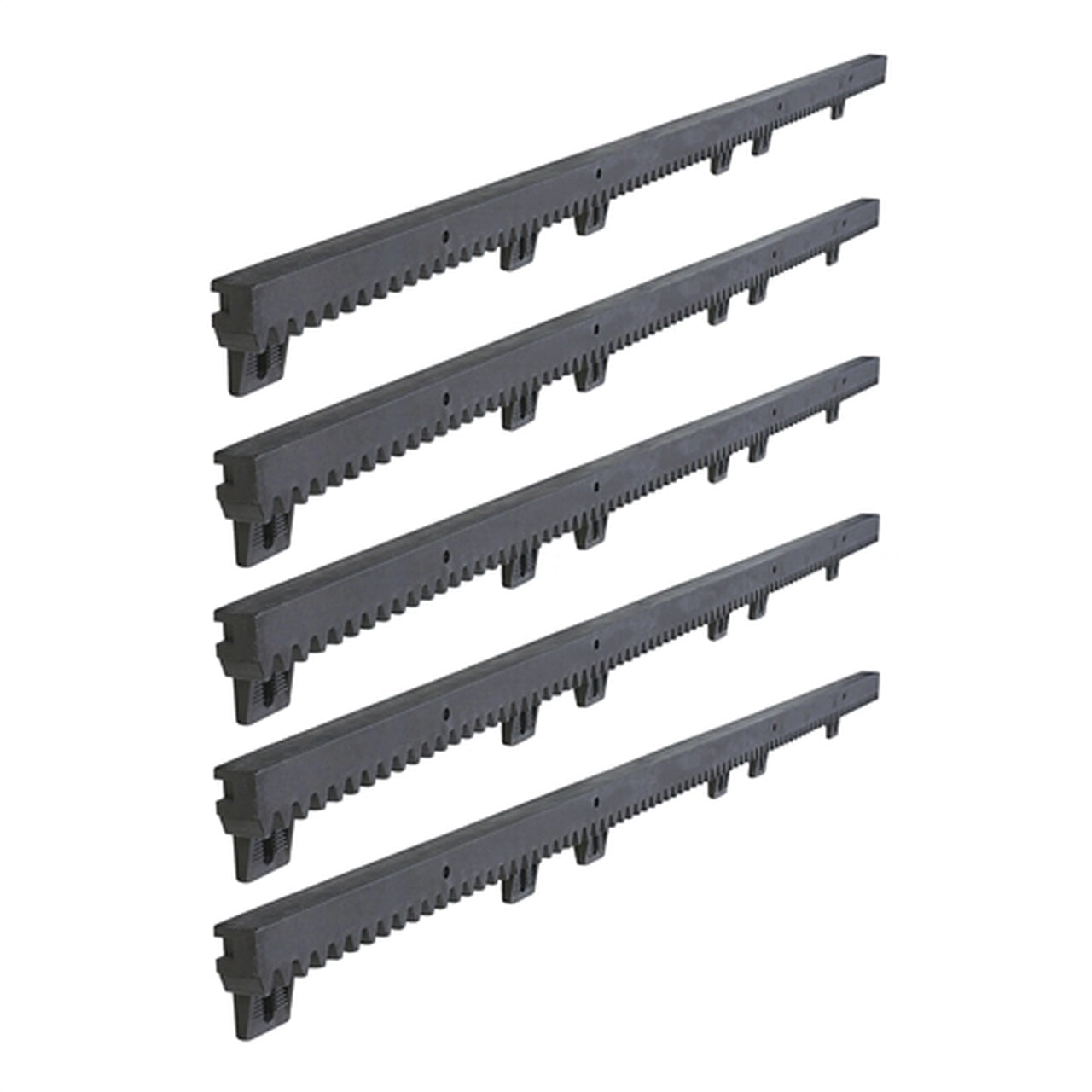 High-Quality Aleko Fiberglass Reinforced Nylon Gear Rack with Metal Insert - 3.3 Feet (1m) - Set of 5 - Perfect for CNC Machines, 3D Printers & Industrial Automation