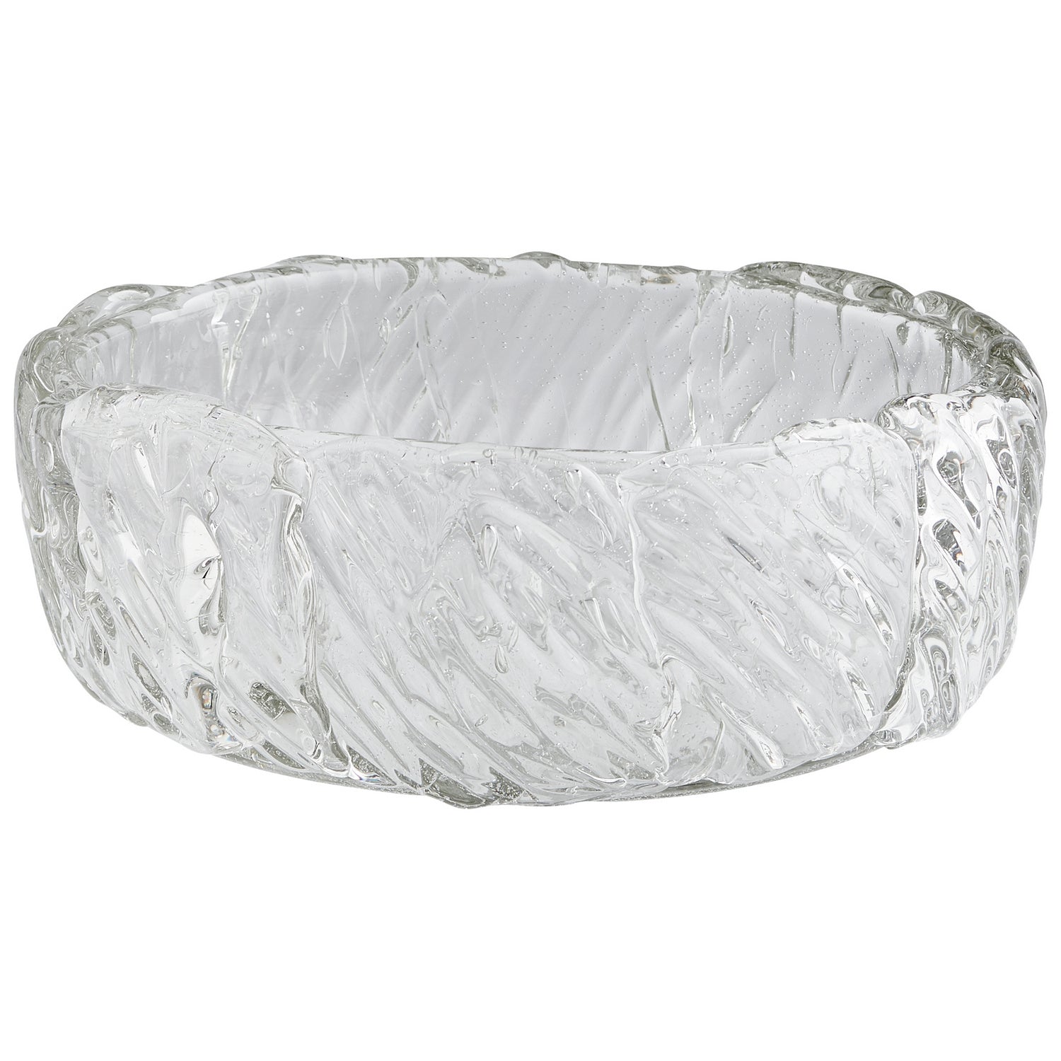 Cyan Design 10892 Clearly Thorough Bowl - Clear Glass Serving Bowl for Salads, Fruits & Desserts - Perfect for Entertaining & Home Decor