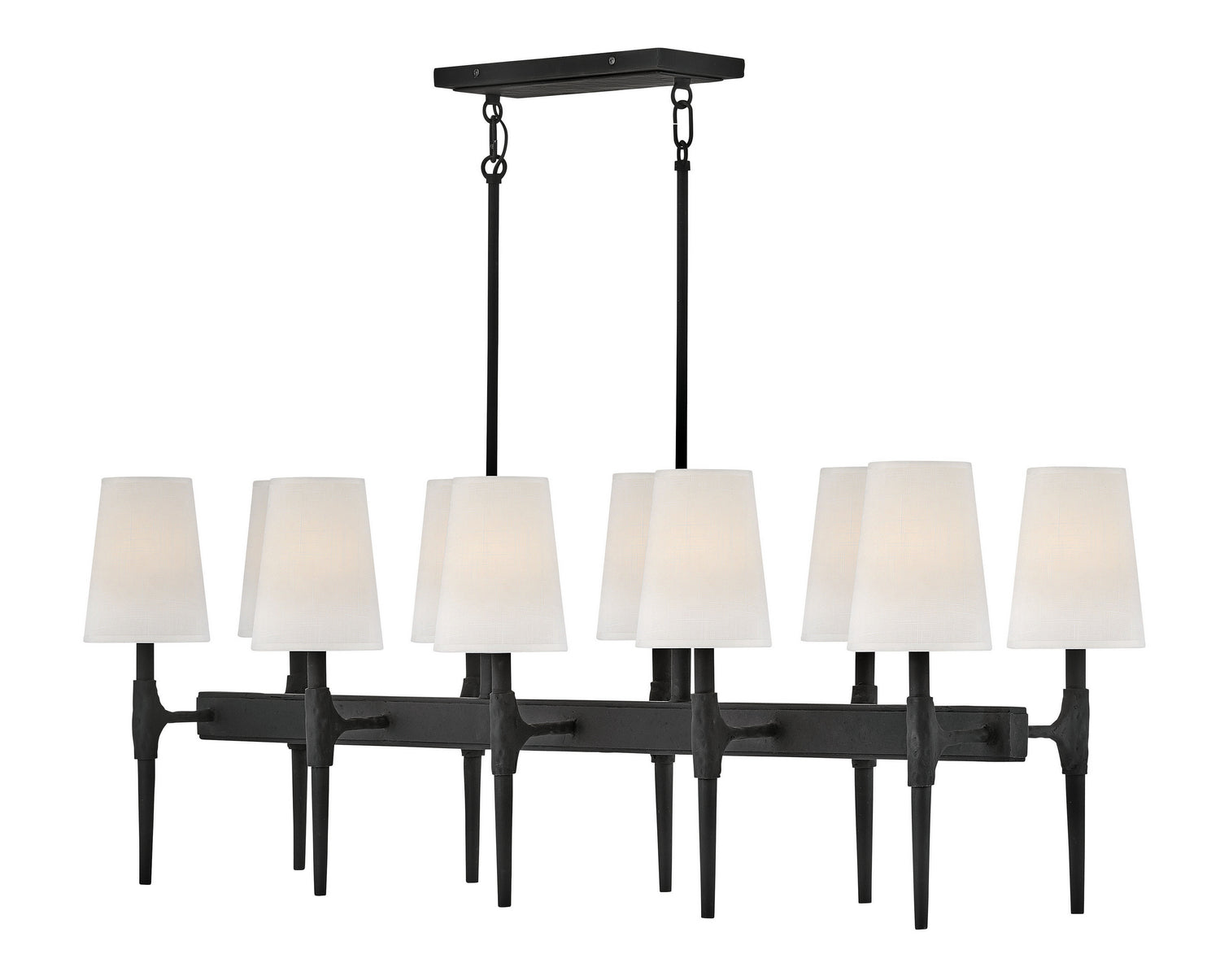Beaumont Black LED Chandelier - Modern Crystal Ceiling Light Fixture for Dining Room, Bedroom & Living Room Lighting
