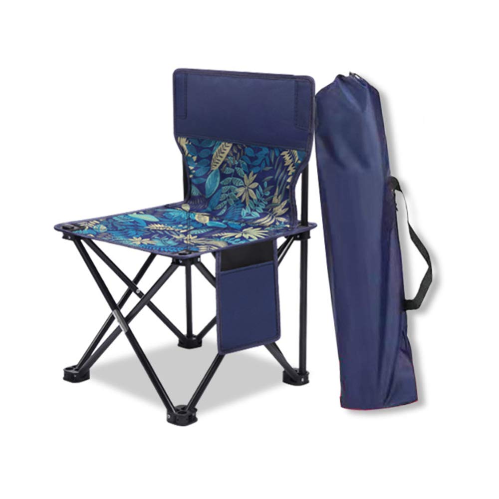 Portable Folding Camping Chair - Heavy Duty Oxford Fabric Outdoor Chair for Beach, Garden, Picnic, Fishing & BBQ - Lightweight Compact Foldable Lawn Chair for Travel, Festivals & Backyard Relaxation