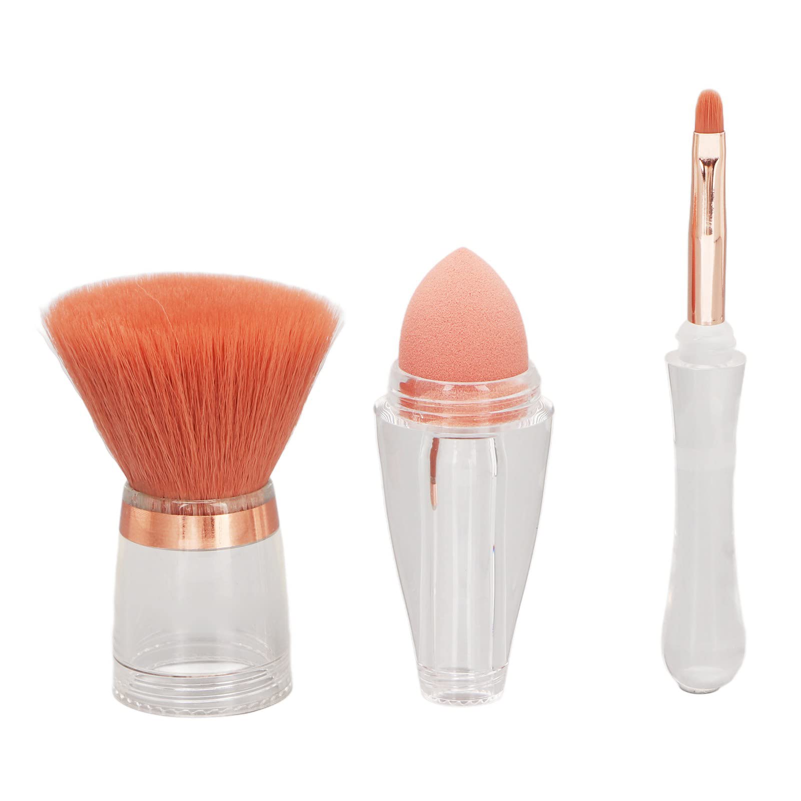 3-in-1 Nail Dust Brush - Soft Fiber Nail Cleaner for Manicure & Nail Art