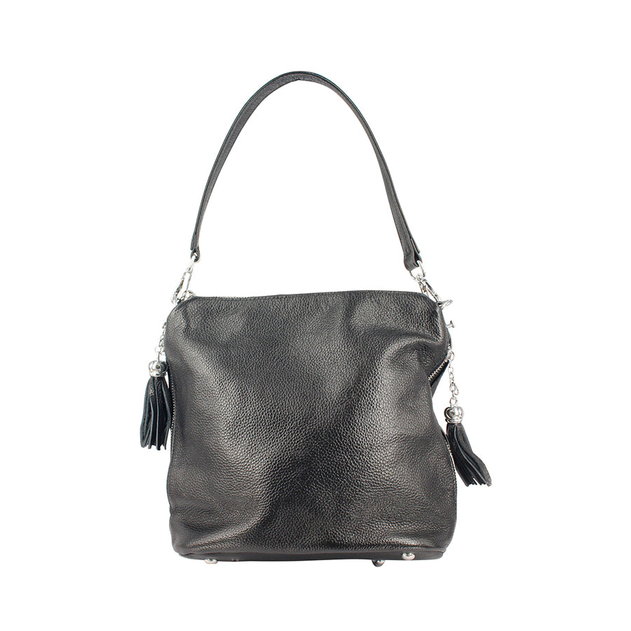 HARPER Genuine Black Leather Handbag for Women - Stylish & Durable Purse for Work, Travel & Everyday Use