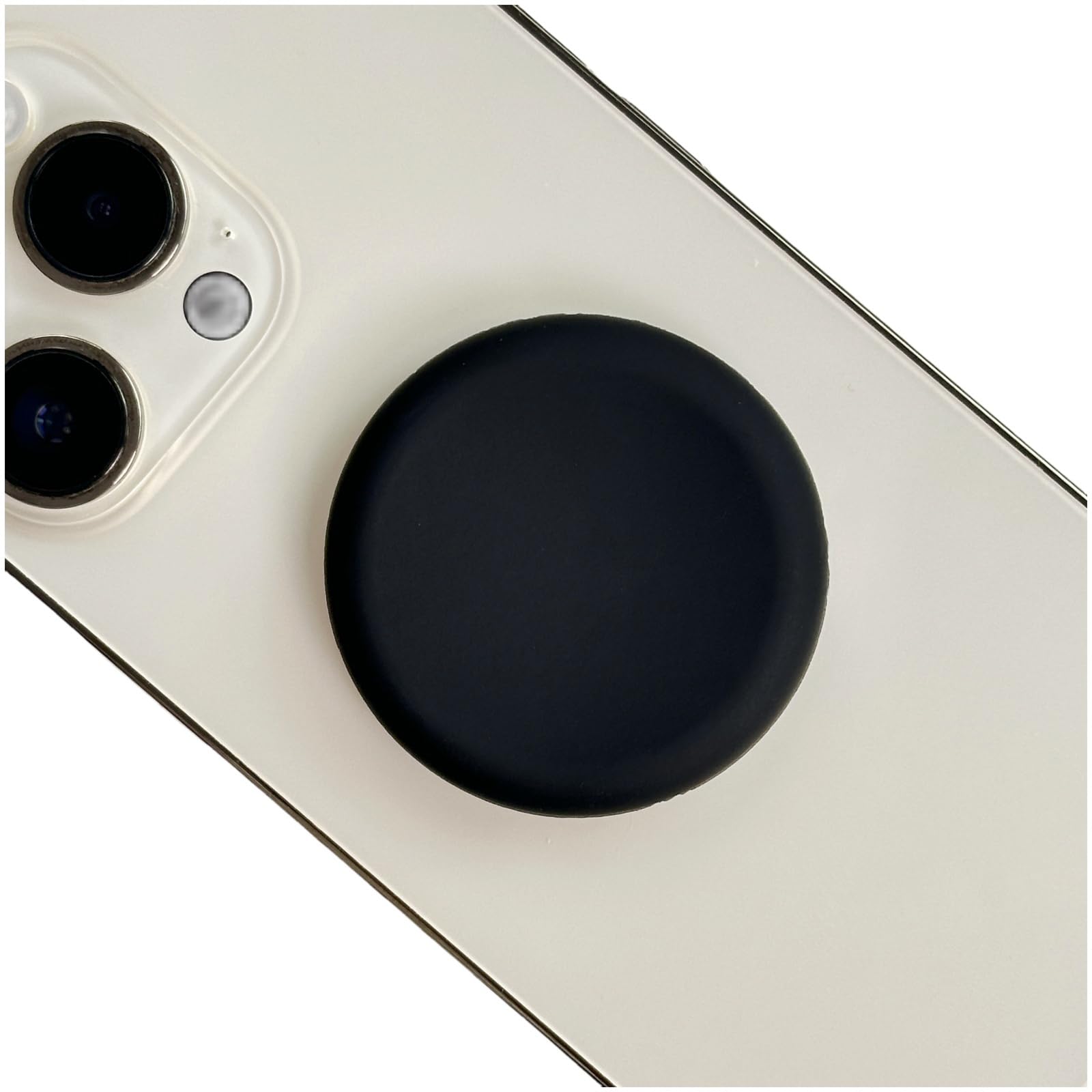 Expandable & Collapsible Soft Silicone Phone Grip Stand Holder - Universal for Smartphones & Tablets (Black) | Perfect for Hands-Free Viewing, Gaming & Video Calls