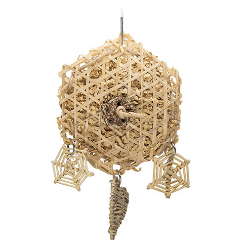 Handmade Bamboo Dream Catcher with Feathers & Beads - Authentic Native American Style for Home Decor, Bedroom, Nursery & Gifts | Spiritual Protection & Positive Energy