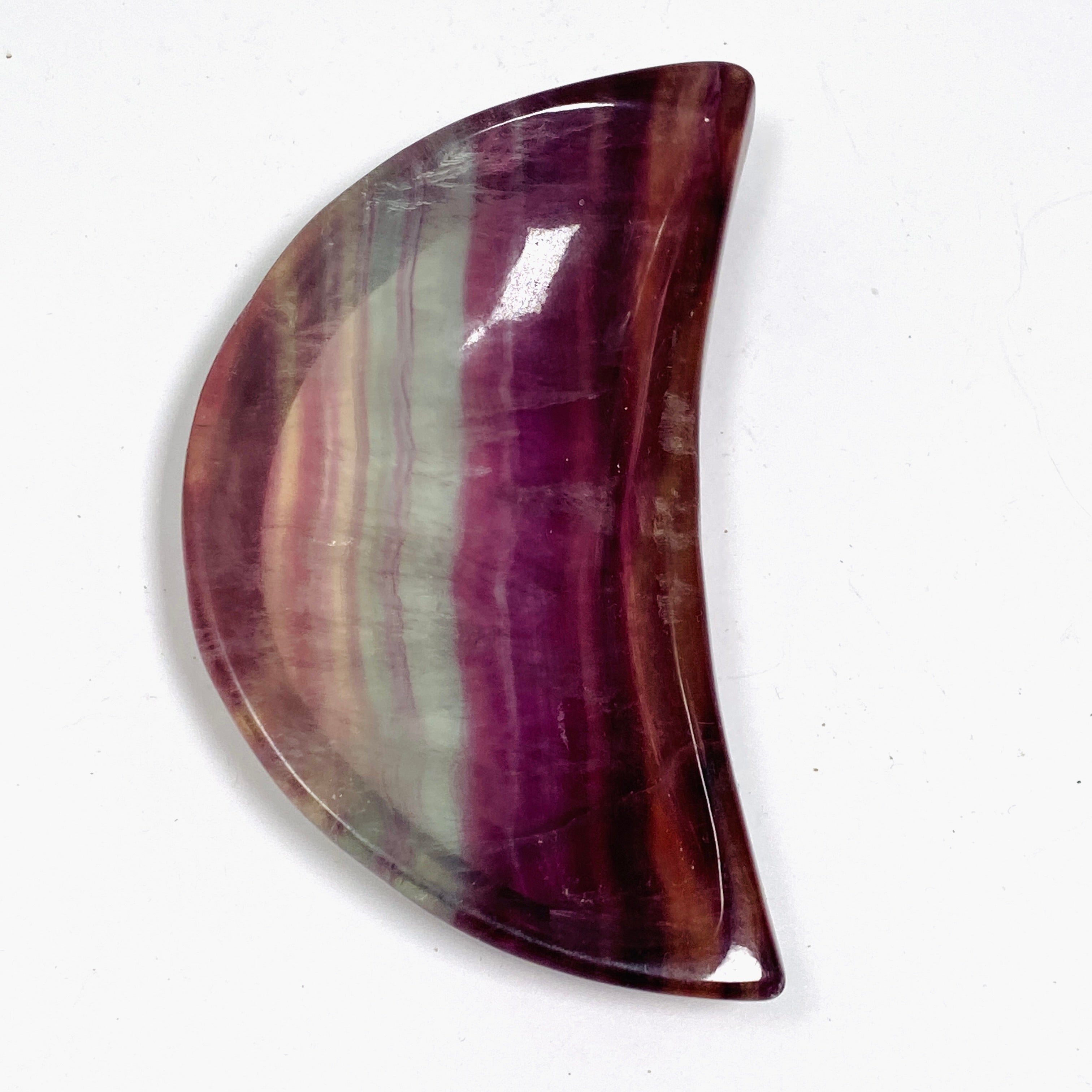 Fluorite Moon Bowl FMB 01 - Handmade Crystal Healing Bowl for Meditation, Yoga & Home Decor | Perfect for Spiritual Healing, Chakra Balancing & Positive Energy