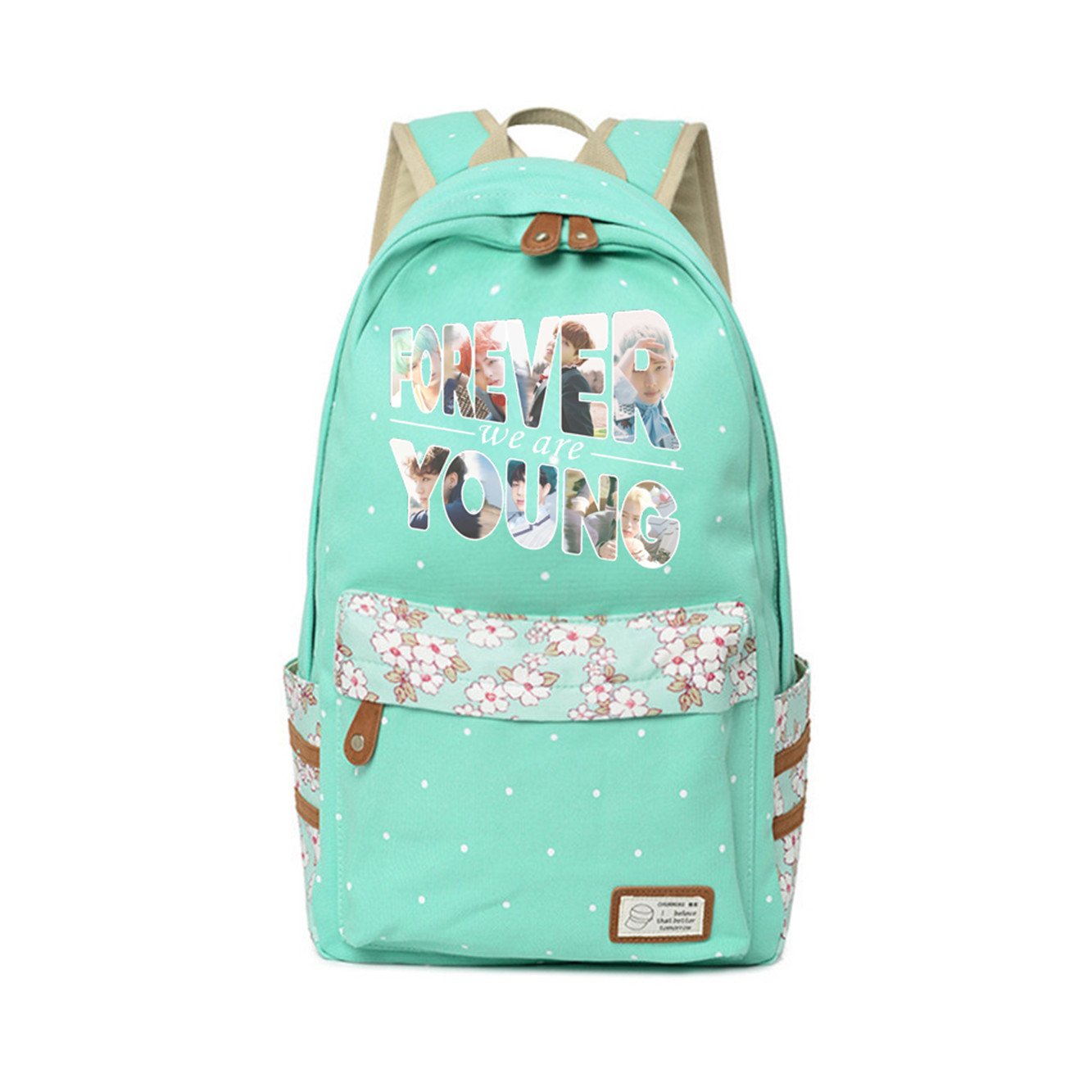JUSTGOGO Korean Style Casual Canvas Backpack - Lightweight Daypack for Laptop, School, College & Travel - Durable Bookbag for Students & Professionals - Perfect for Work, Commute & Outdoor Adventures