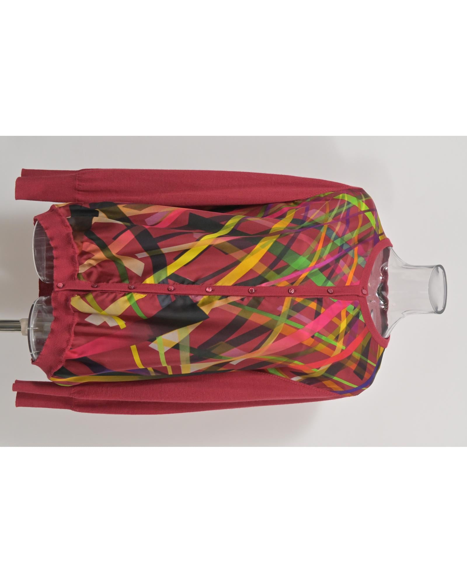 Stylish Abstract Print Knit Cardigan for Women - Soft & Comfortable Open Front Sweater - Perfect for Fall Layering, Office Wear & Casual Outfits