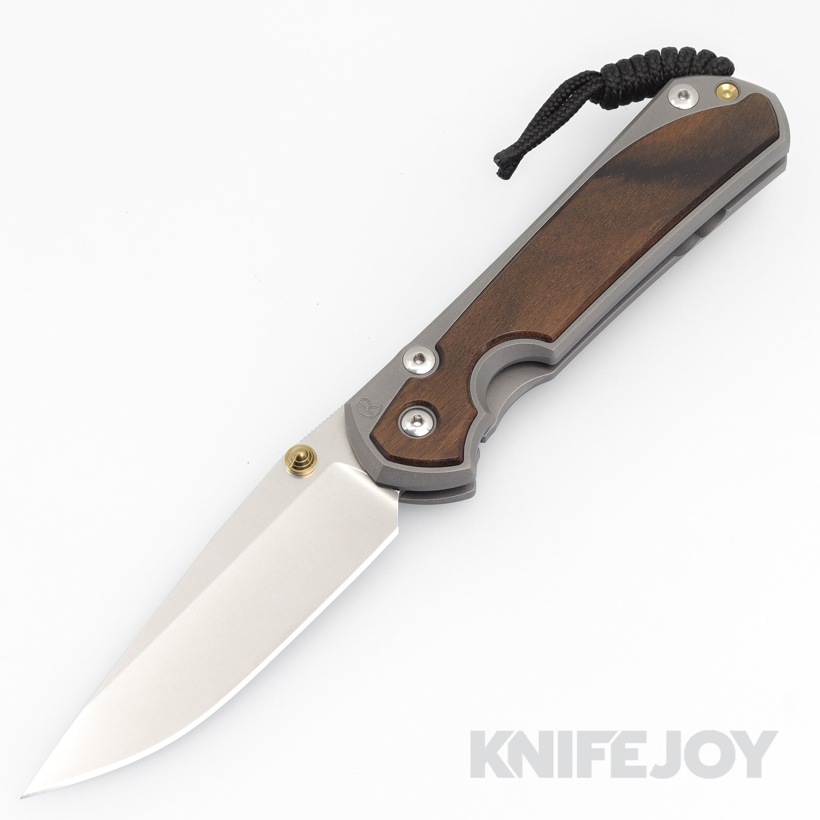 Chris Reeve Knives Large Sebenza 31 Drop Point Folding Knife - Magnacut Blade, Macassar Ebony Inlays & Titanium Handles - Premium EDC Pocket Knife for Camping, Hiking & Outdoor Adventures