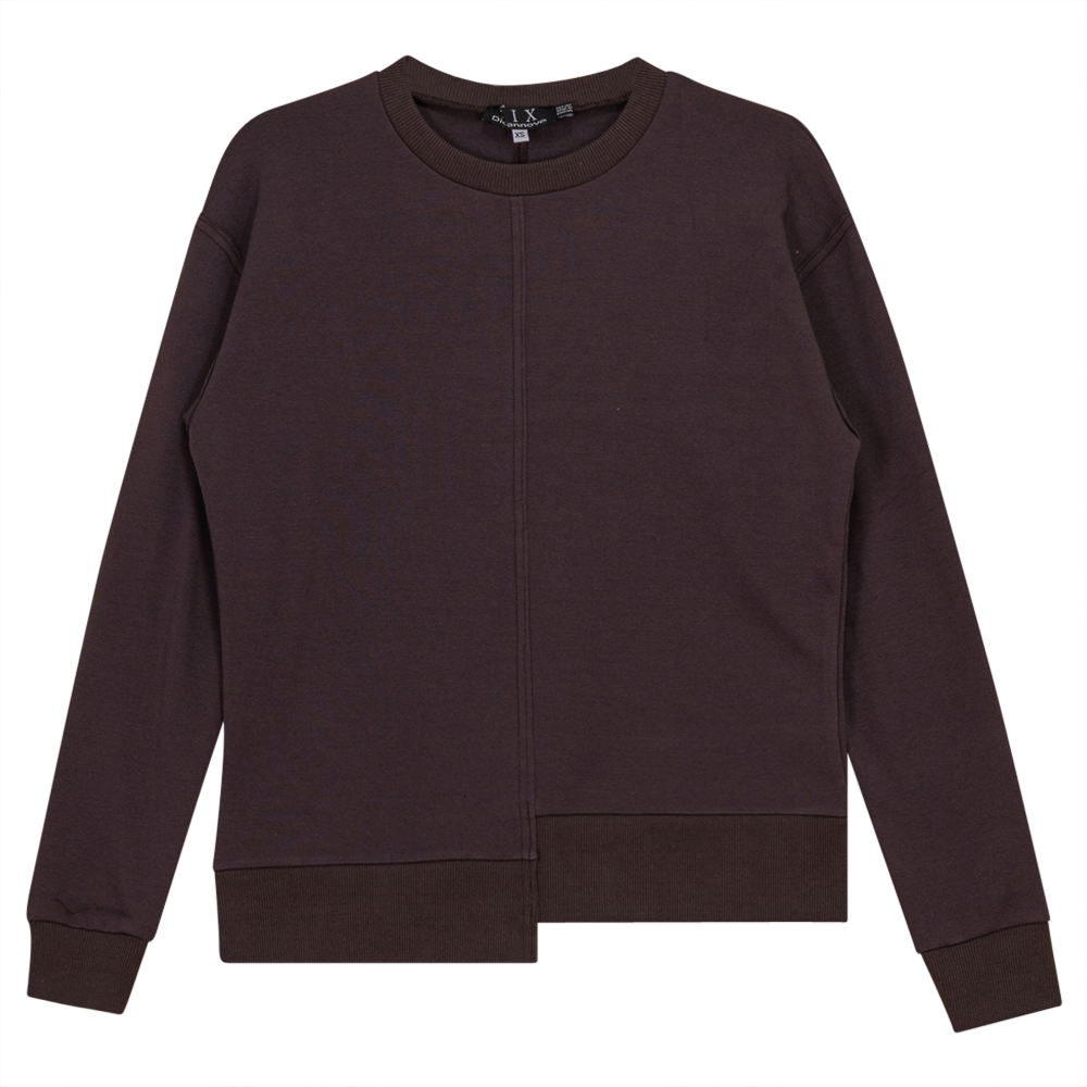 Stylish Asymmetrical Raw Edge Sweater Shirt for Women | Trendy Oversized Knit Top | Perfect for Casual Outings & Layered Fall Fashion