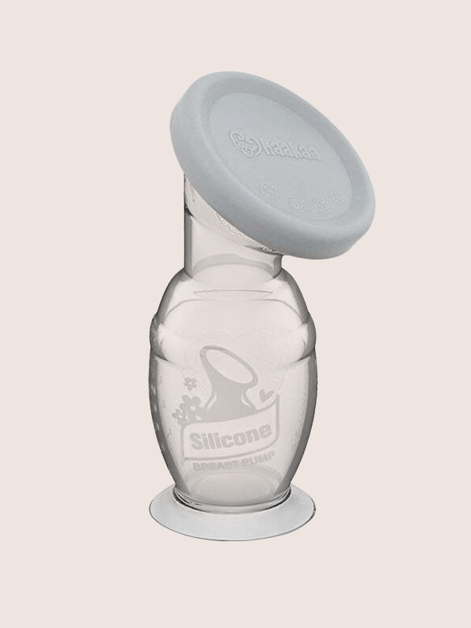 Haakaa Gen 2 Silicone Breast Pump with Lid - Hands-Free Manual Breastfeeding Pump for Nursing Moms - Portable Milk Collector for Home, Travel & Work Use