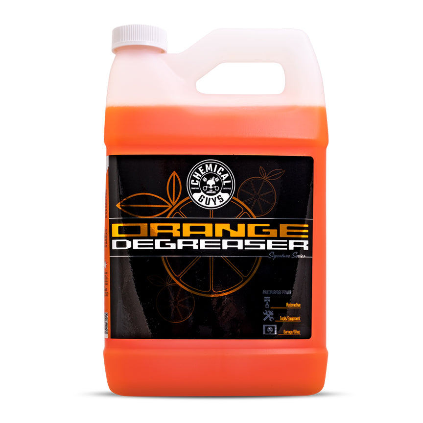Chemical Guys Orange Degreaser Signature Series - 1 Gallon Heavy-Duty Cleaner for Cars, Trucks & Motorcycles | Removes Grease, Oil & Grime | Perfect for Engine Bays, Wheels & Garage Floors