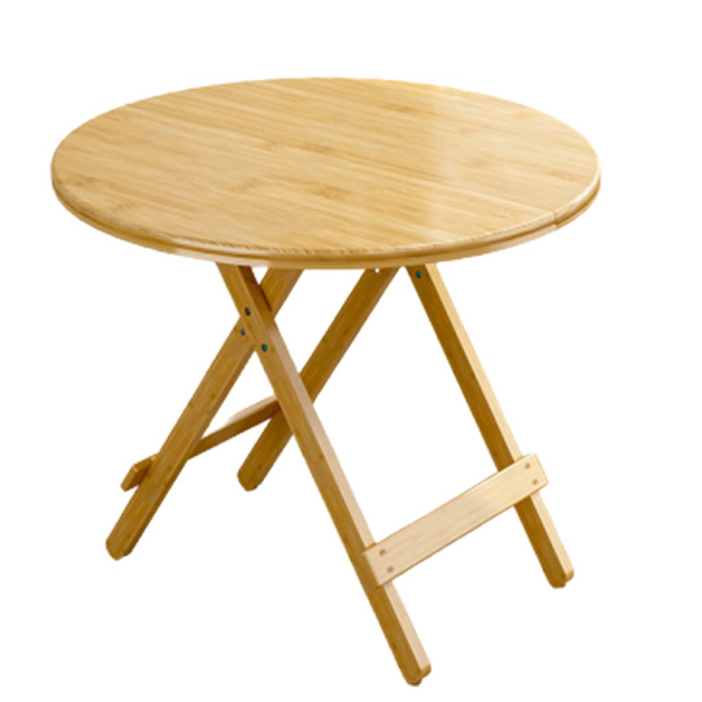 Premium Folding Wood Table - Portable & Adjustable Height - 1 Second Quick Setup - Solid Wood Construction for Indoor/Outdoor Use - Perfect for Camping, Picnics, and Home Office