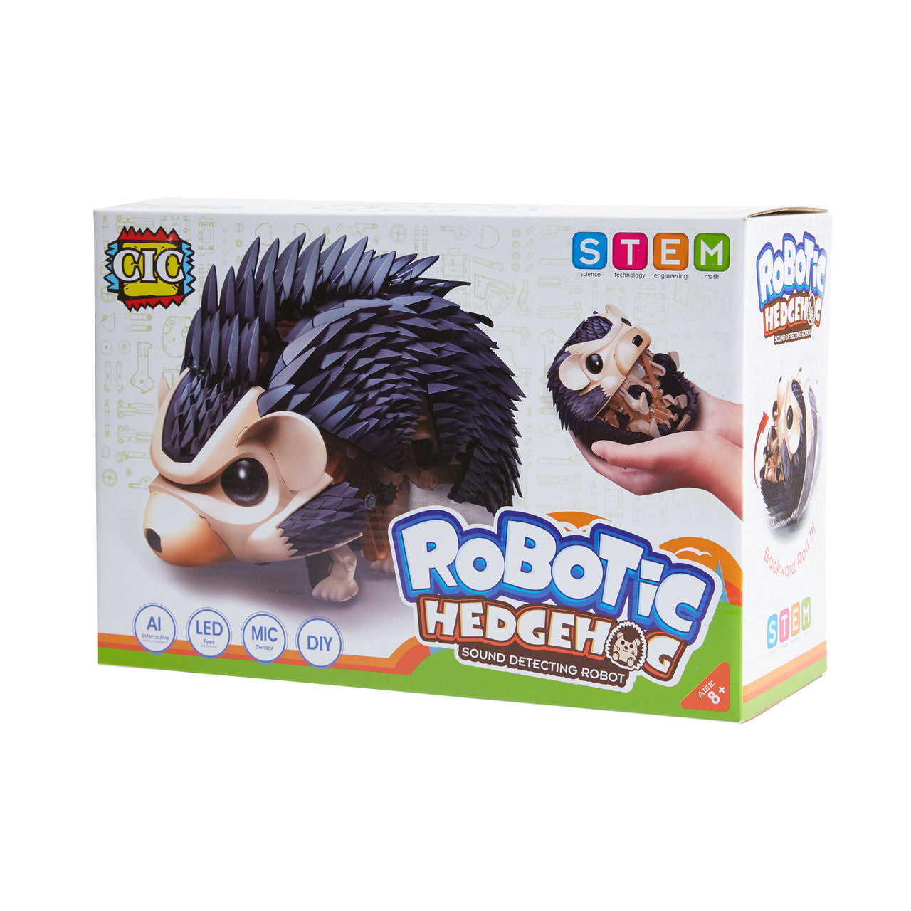CIC Robotic Hedgehog Toy - Interactive Smart Robot Pet for Kids & Adults - Perfect for Gifts, Playtime & STEM Learning - Fun for Home, Office & Classroom Use