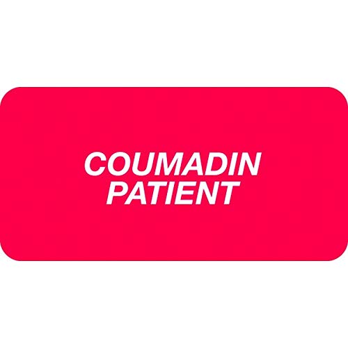 Doctor Stuff - File Folder Chart Labels SY-1717 for Coumadin Patients | Medical Chart Stickers 2