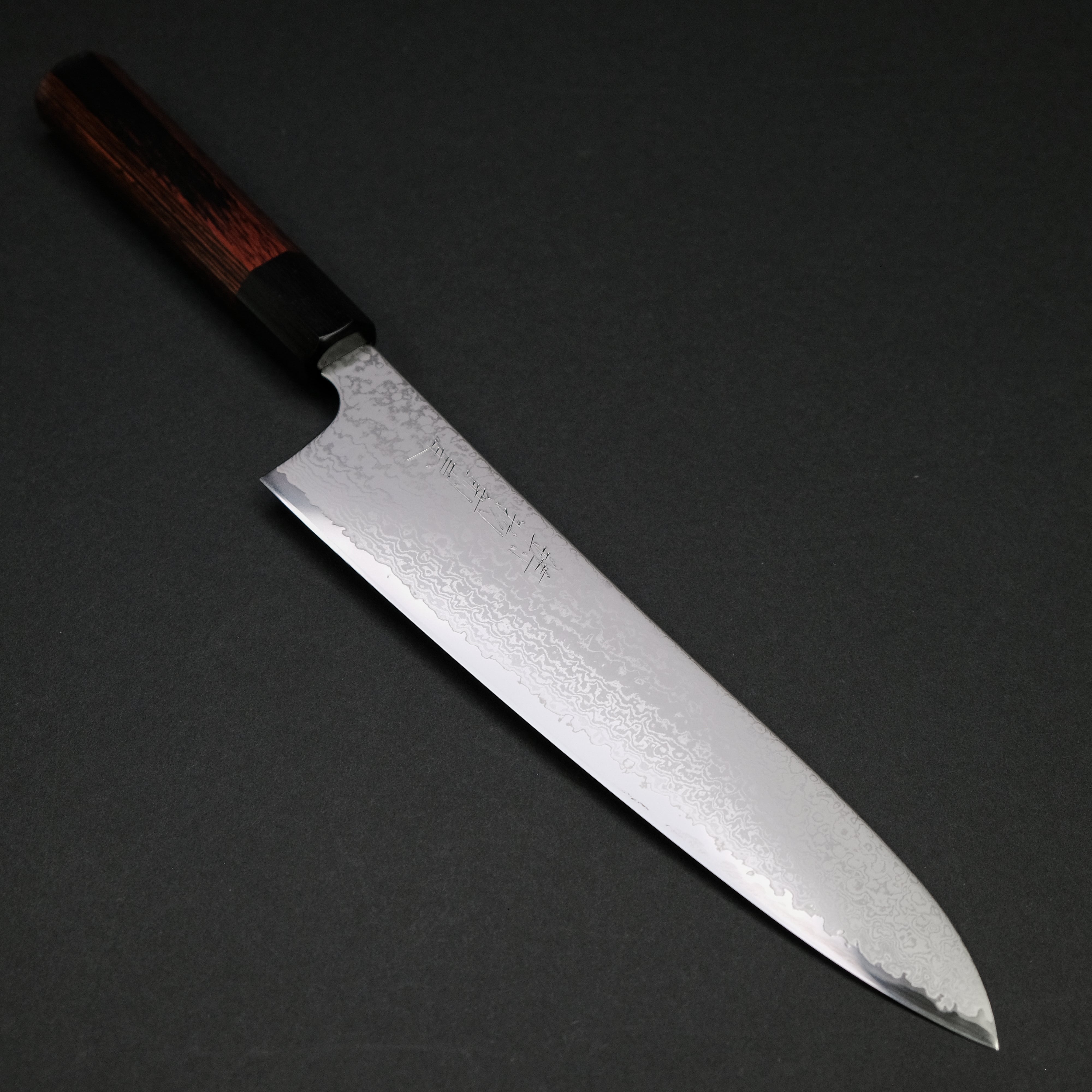 Hitohira Imojiya TH Damascus Gyuto 240mm Japanese Chef Knife with Pakkawood Red Handle - Premium Kitchen Knife for Professional Chefs & Home Cooking, Sushi, Meat Cutting